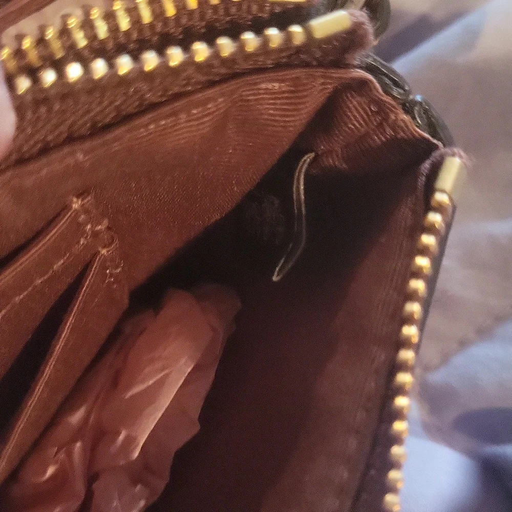 Coach Signature Double Wristlet Tagged Gold Accents New Dust Cover On Me